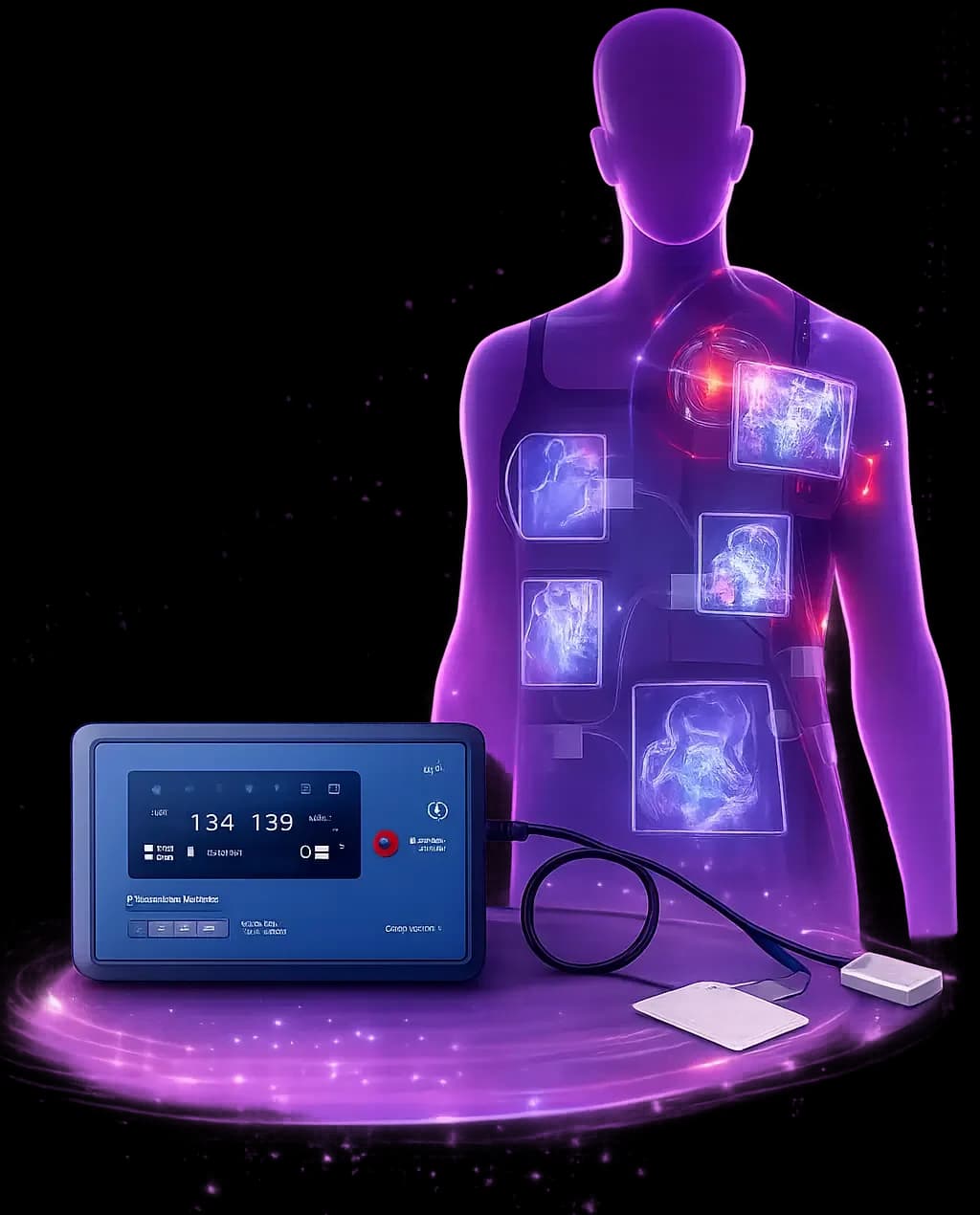 ECCT wearable therapy device with electronic oscillator