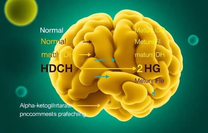 IDH enzyme mutation and metabolic reprogramming in brain tumor
